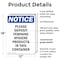 Signmission Please Deposit Feminine Hygiene, 12 in W x Rectangle, Plastic OS-2PACK-NS-P-1218-V-17363 - alternate 2